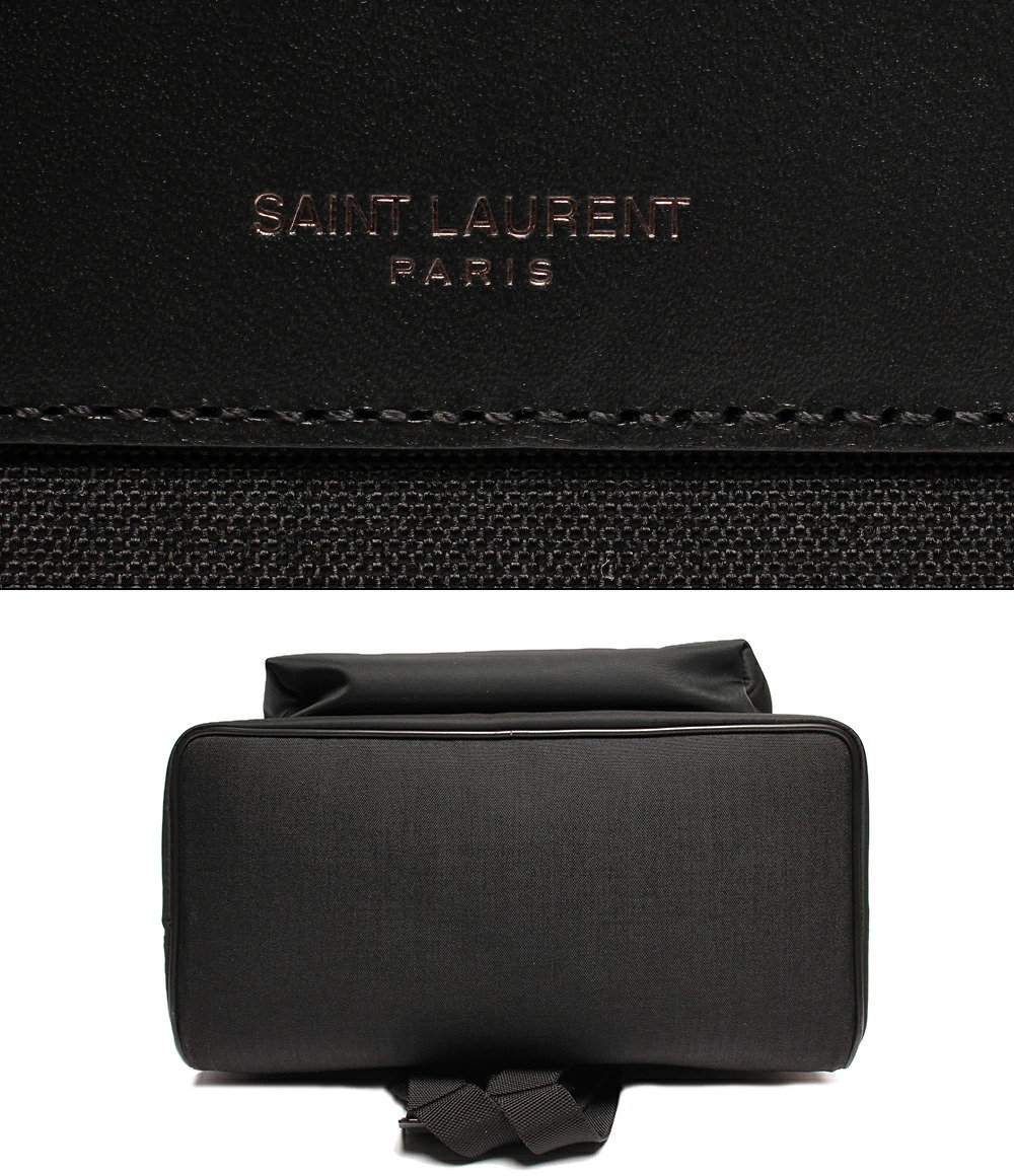 Saint Laurent Paris Rucksack Daypack City Canvas Crossbody Bag Black - Picture 5 of 8